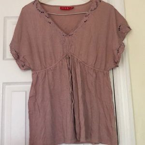 Elle women’s  dusty pink blouse top